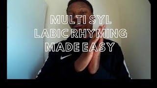 Multi syllable rhyming: how to write like a pro