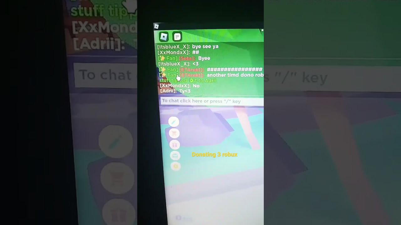 Donating 3 Robux