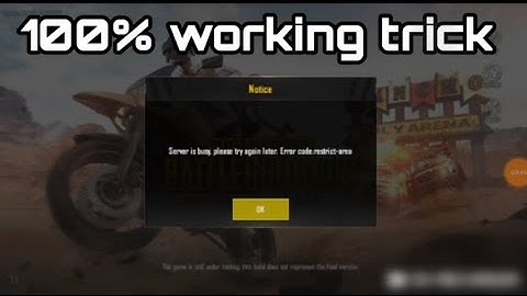 Pubg how to fix server is busy problem (issue)100% working trick