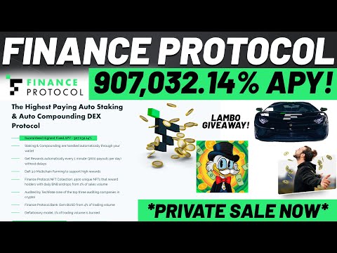 FINANCE PROTOCOL *PRIVATE SALE NOW* 900k% APY! Auto Staking!