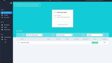 Codio Main Page Walkthrough