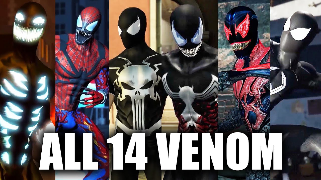 different venom suits