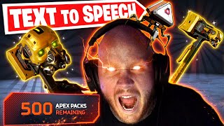 OPENING 500 APEX PACKS WITH TEXT TO SPEECH (TTS)