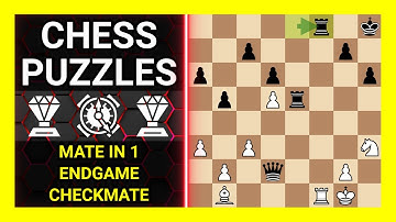 Chess Puzzles to Practice. Themes: Mate in 1, Endgame, Checkmate. Learn Chess