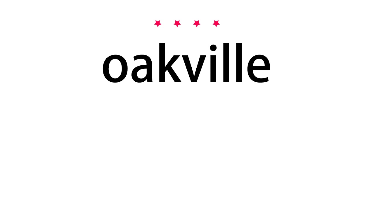 How to pronounce oakville Vocab Today YouTube