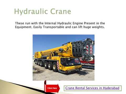 Crane Rental Services in