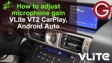 How to adjust the factory microphone gain for VLite VT2 for CarPlay and Android Auto voice and calls