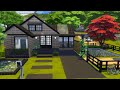 SNOWY ESCAPE TINY MODERN HOME | The Sims 4 | SPEED BUILD