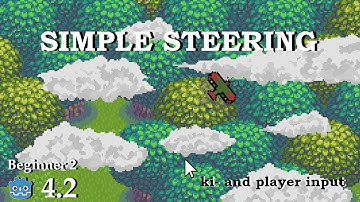 Simple steering system - Learn Godot 4 2D - no talking