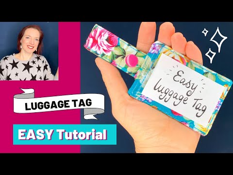 How To Make A Luggage Tag (The Easiest Free Pattern you&rsquo;ll find!)