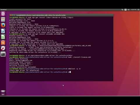 YouTube Thumbnail: Installing a CData ODBC Driver on Linux (Salesforce)