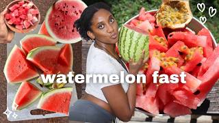 24 hour watermelon fast 🍉 energy levels & weight discussion