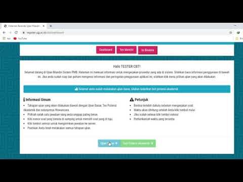 Tutorial Panduan Test CBT Calon Mahasiswa UGJ