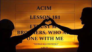 365 days of ACIM: Lesson 181 - “