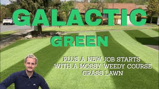 How to turn a round a rubbish lawn and Galactic green stripes and product application screenshot 4