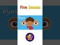 Kids vocabulary - Five Senses - Learn English for kids - English educational video #shorts