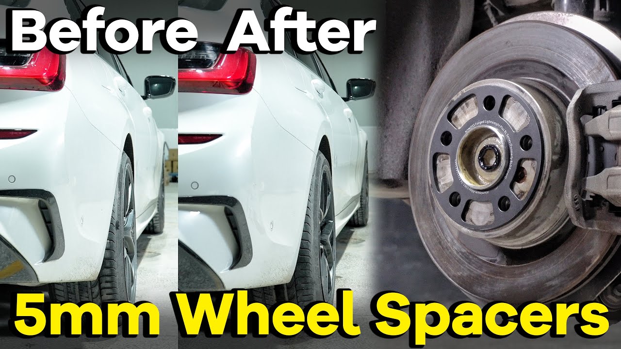 5mm Wheel Spacers Before and After BONOSS Best Fitment for BMW G20