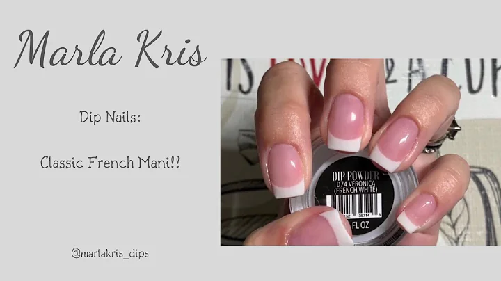 How I Do A French Mani With DIP POWDER!