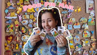 Disney Store Winnie The Pooh Pin Mail 💌❤️| Disney Pins Haul & Collection Rearrange