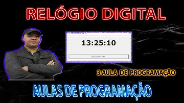 ⌚ VISUAL BASIC 6.0 - RELÓGIO DIGITAL  FUNCIONAL ⌚