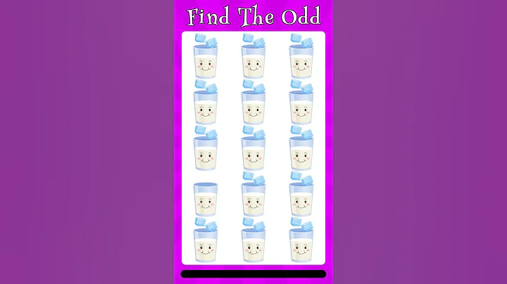 Find the odd emoji out | How good are your eyes | Spot difference puzzle quiz #shorts #game #milk