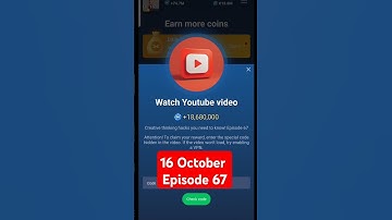 X Empire Episode 67 Code | 16 October X Empire YouTube Code Today |  #airdrop #xempire #code