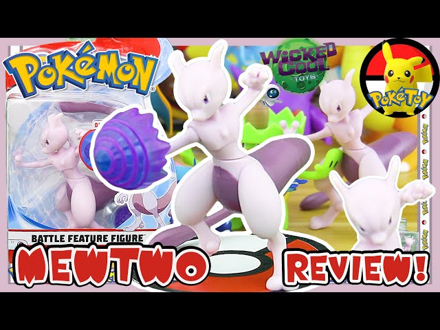 POKEMON BATTLE FIGURE 2 PACK - Features 2-Inch Mew & 4.5-Inch Mewtwo Battle  Figures