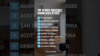 Top 10 Most Profitable Airbnb Cities in the US for 2025