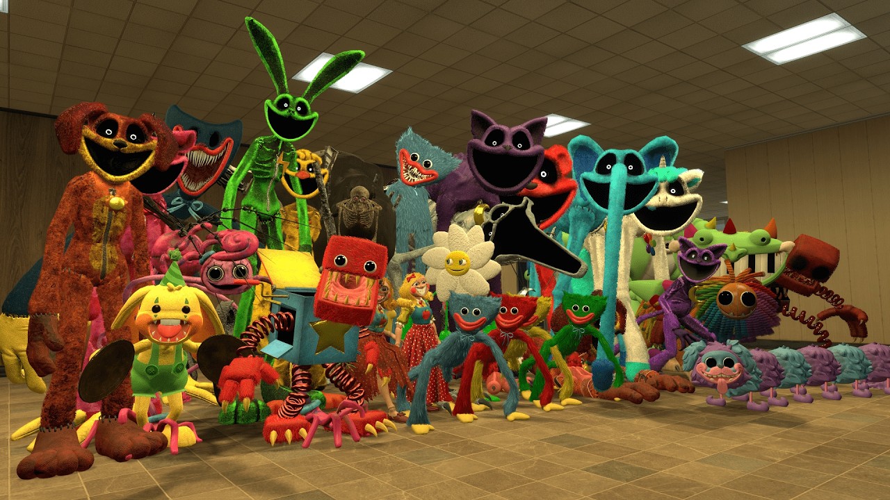 Surviving Chapter 1, 2, 3 & 4 Monsters, Poppy Playtime | Garry's Mod