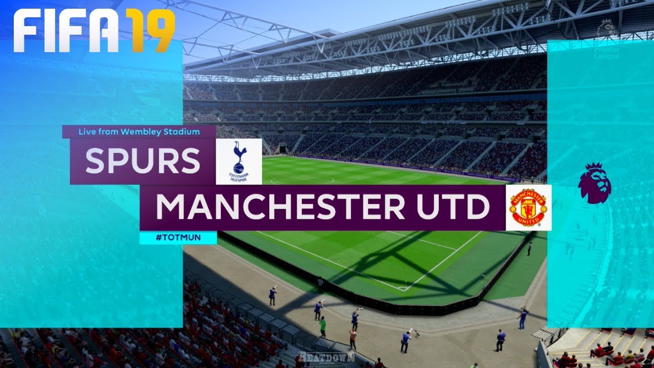 FIFA 19 - Tottenham Hotspur vs. Manchester United @ Wembley Stadium - YouTube