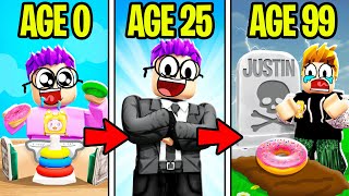 Can We GROW UP From BIRTH To DEATH In ROBLOX LIFE SIMULATOR!? (GROWING UP)