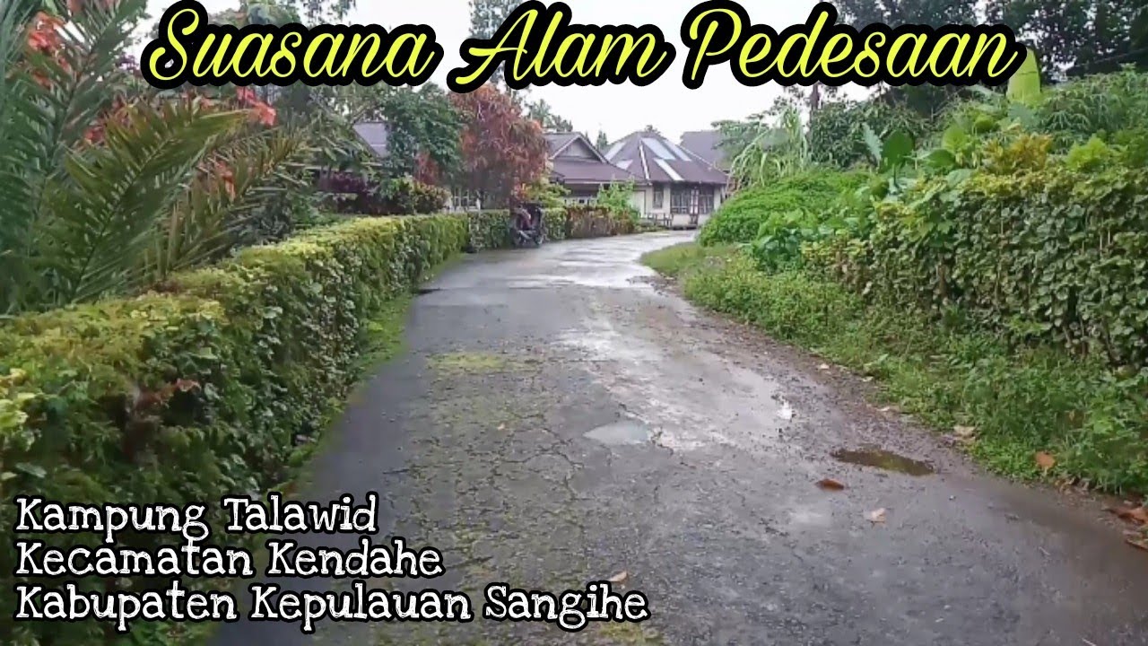 Suasana Alam Pedesaan Kampung Talawid Part1 Kecamatan Kendahe