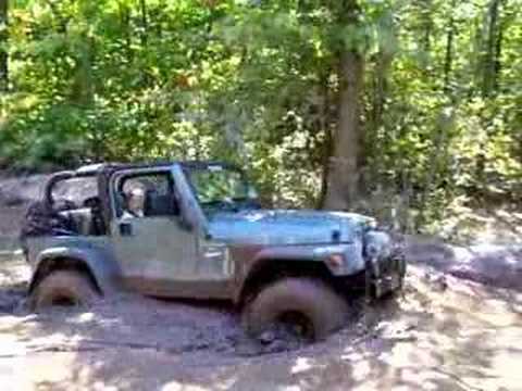 Jeep Wrangler in Mud Pit at Rausch Creek offroad park - best run