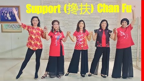 Support (搀扶) Chan Fu Line Dance (demo & count)