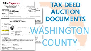 Washington County - Locate all Info and Documents for Tax Deed Auction Excess Proceeds Claims