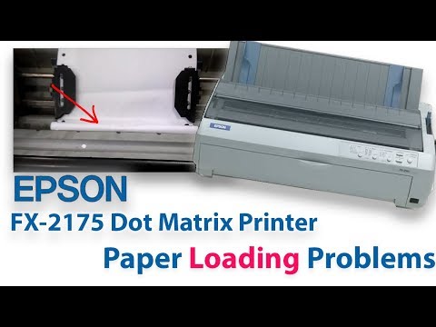 Epson FX-2175 Dot Matrix Printer paper jam