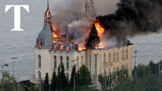 Four killed in Russian missile strike on Ukraine’s ‘Harry Potter castle’