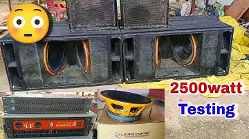 Audiotone 2500watt Testing Zypher Z8 😲 Very strong PD1882 Testing Dual Bass Dj Rock