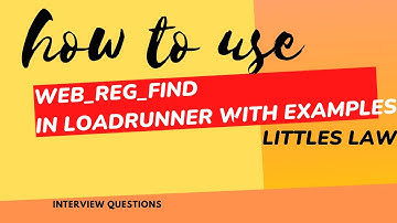 How to use web_reg_find in LoadRunner #performancetesting #interviewquestions #loadrunner