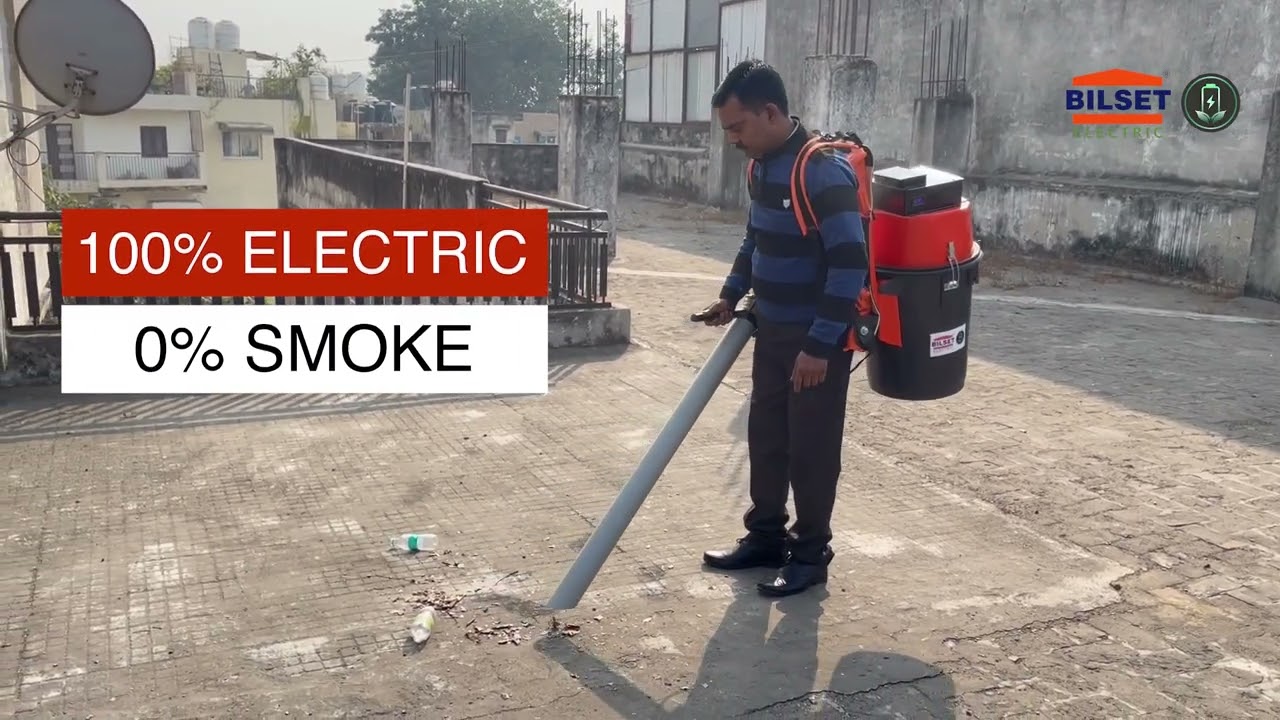 Bilset Battery Operated  Back Pack Vacuum Litter Picker eBP75