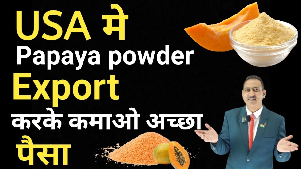 how to export papaya powder I papaya powder export I rajeevsaini YouTube