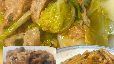 My Simple menu for our dinner/cooking vlog #chinesefood