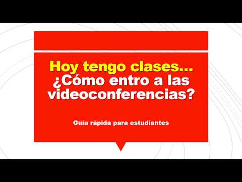 Hoy tengo clases ... y son online ¿Cómo entro?