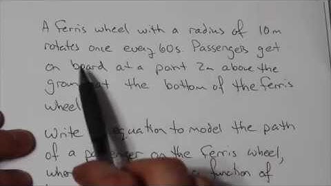 Ferris Wheel Equation