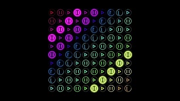 0215 Play & Pause Loop #polyrhythm #animation #trippyart #satisfying #sleepsupport #asmrsleep