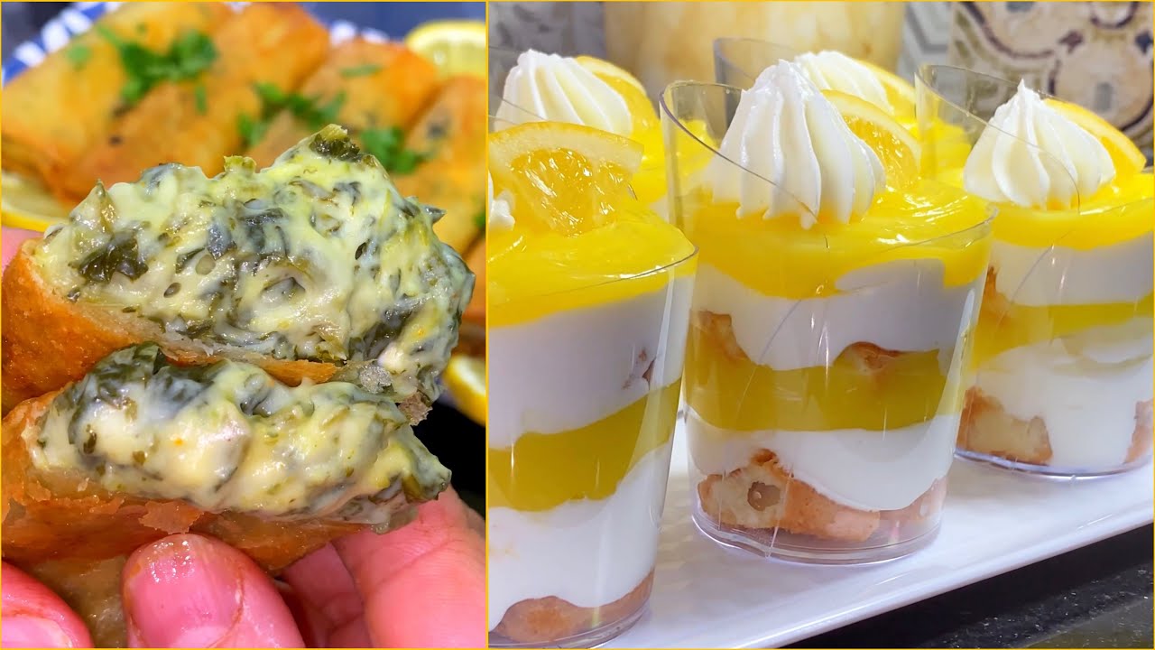 وصفات إقتصادية وبنينه بوراك بحشوة بزاف بنينه بدون لحوم وتحليه منعشة بالليمون🍋في متناول الجميع👌🏻