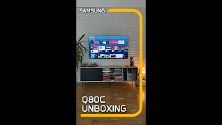 Samsung Q80C Unboxing | 4K QLED Smart TV #samsung #samsungq80c #qled #tv #samsungtv #4KTV  #SmartTV