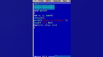 Print a sum of natural number in C language in turbo C# shorts.