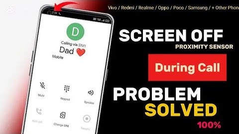 Screen off during call || Proximity sensor problem solved || Call screen off problem
