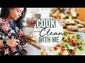 COOK & CLEAN WITH ME 2017 | DAY IN THE LIFE OF A HOMEMAKER - HOLIDAY PREPPING | Page Danielle